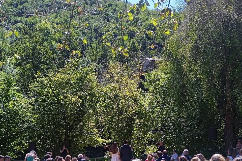 Ceremonia en el jardín