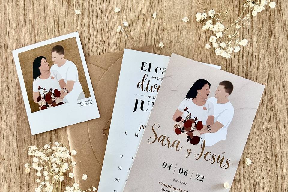 Invitaciones Sara y Jesús