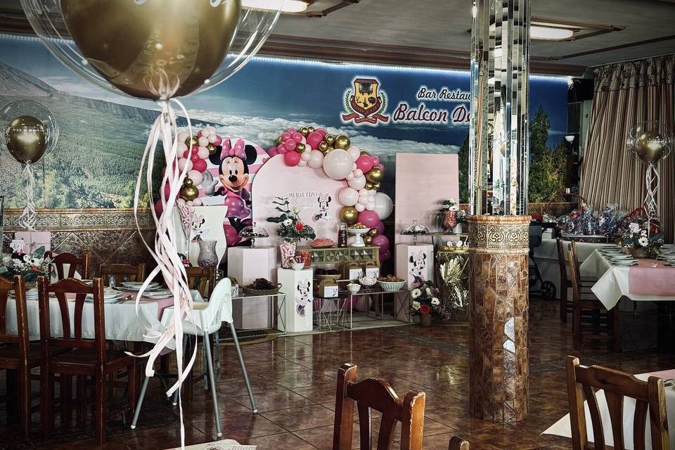 Decoración de bautizo