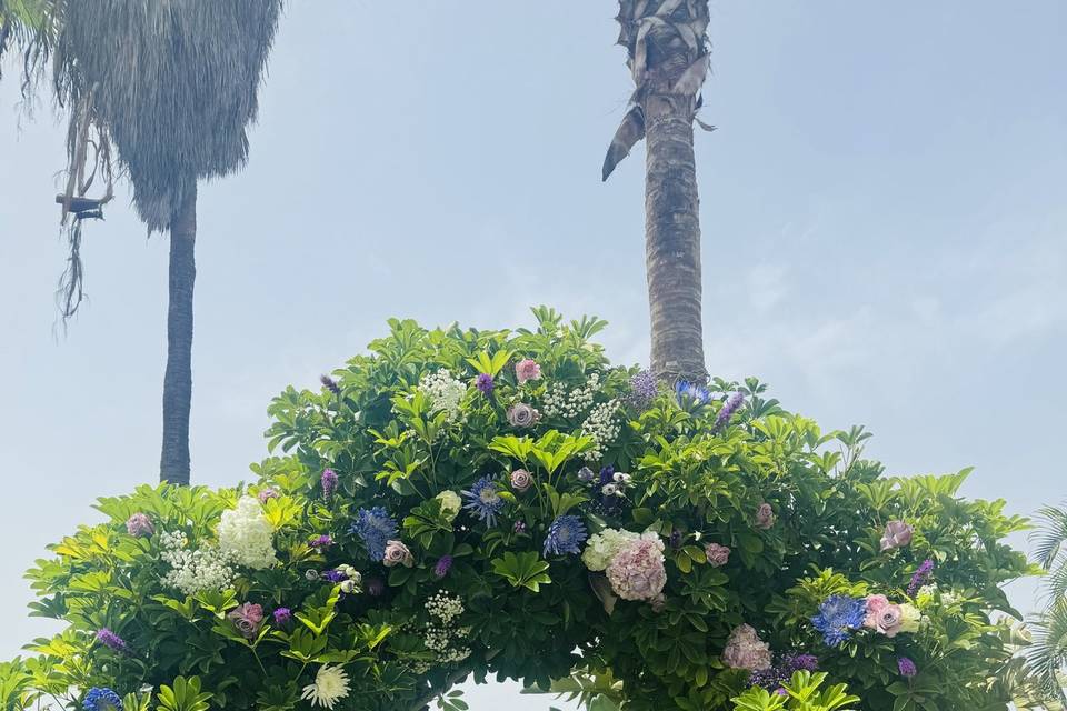 Decoración con flores