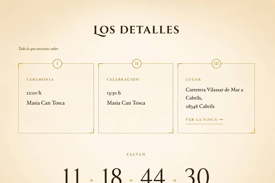 Los detalles
