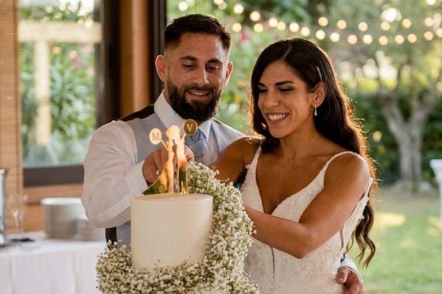 Tarta de boda para una pareja