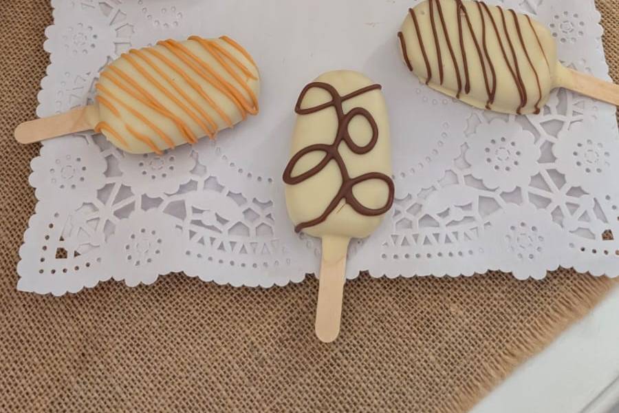 Cakepops en forma de helado