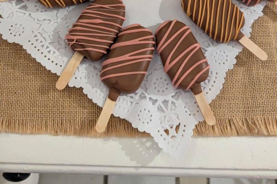 Cakepops en forma de helado