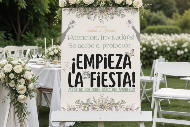 Cartelería nupcial