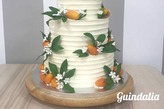 Tarta buttercream con kumquat