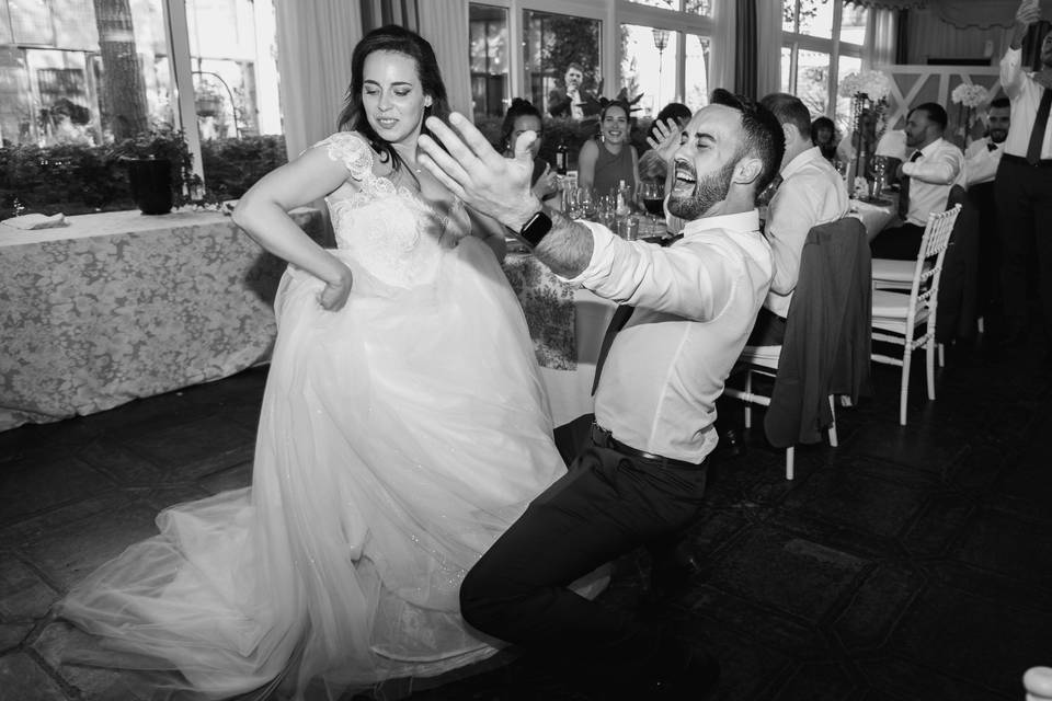 La fiesta en el banquete