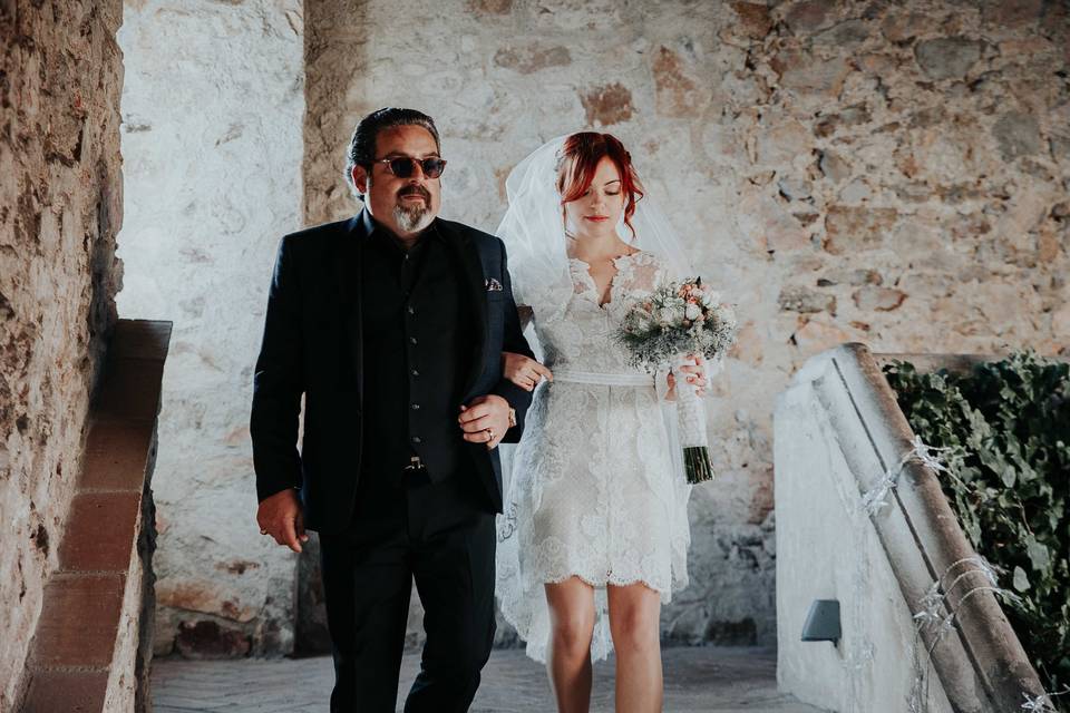Padre con la novia