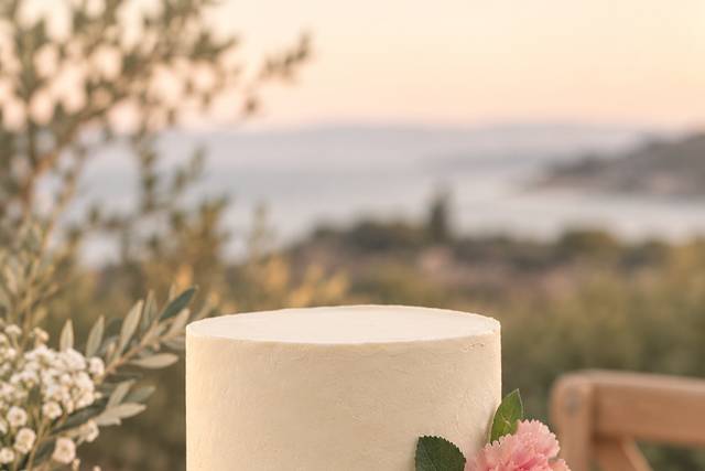 Tarta boda flores