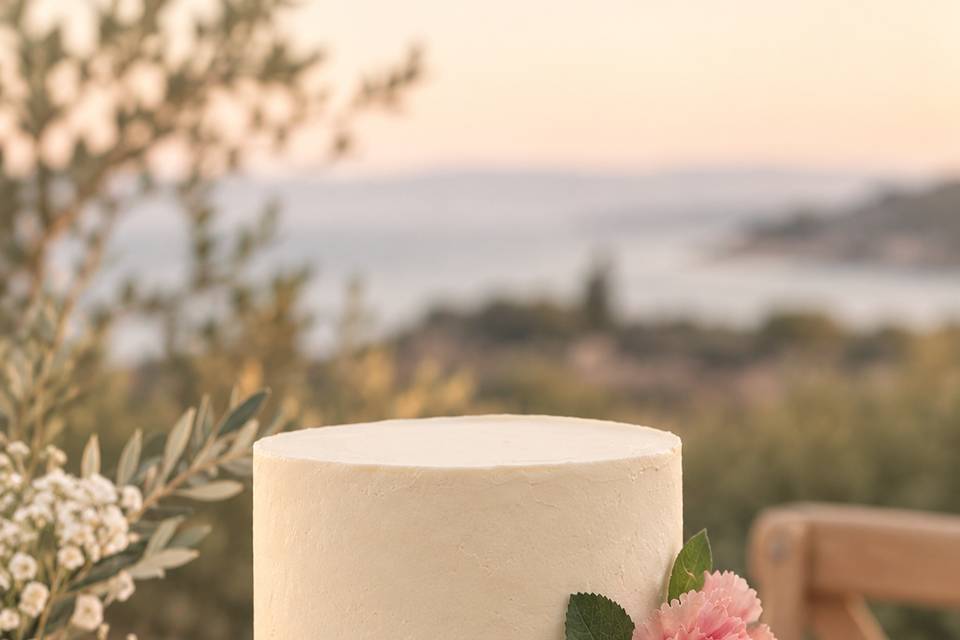 Tarta boda flores
