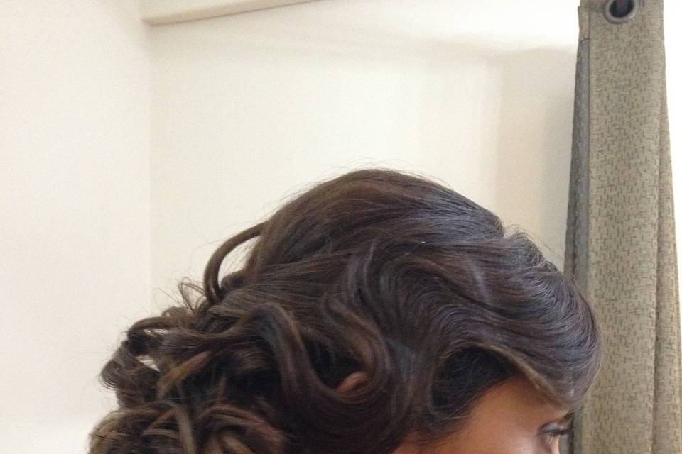 Recogido con ondas