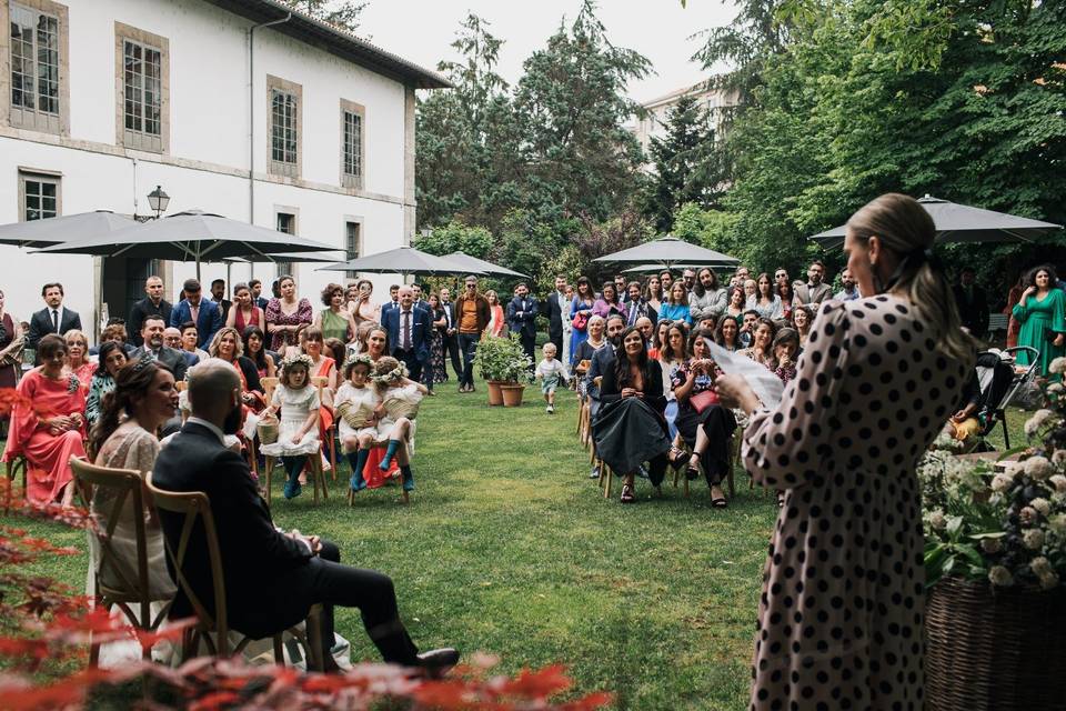 Ceremonia en el jardín