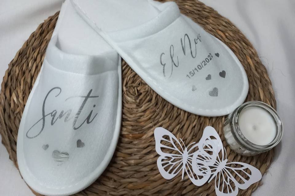 Zapatillas para novio personalizadas