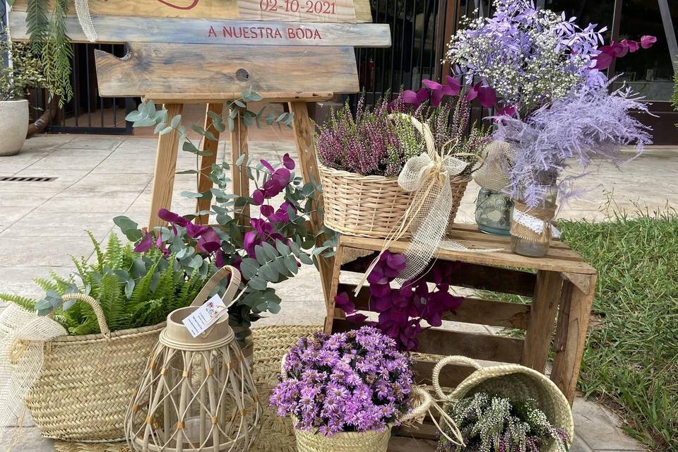 Decoración de coche boda