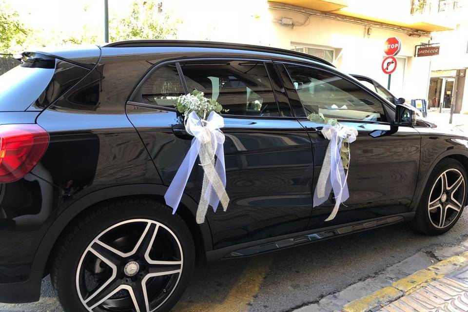 Decoración de coche boda