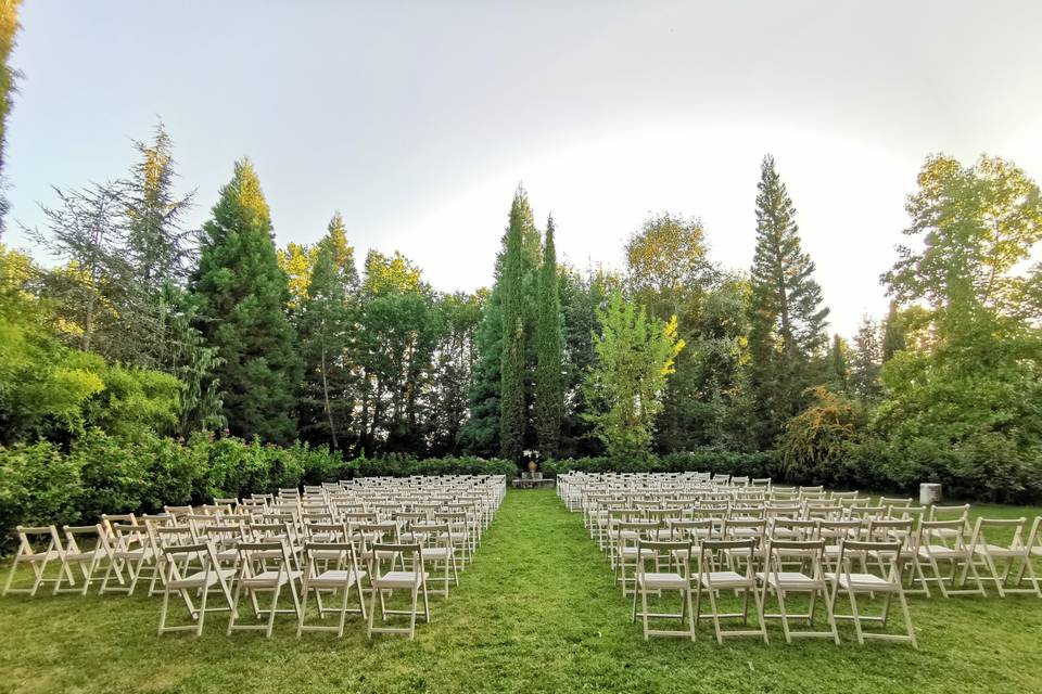 Gran jardín, ceremonia