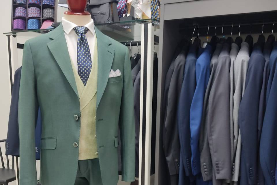 Traje verde