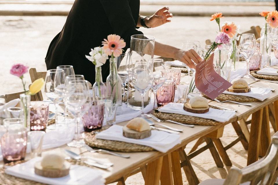 Decorando mesa