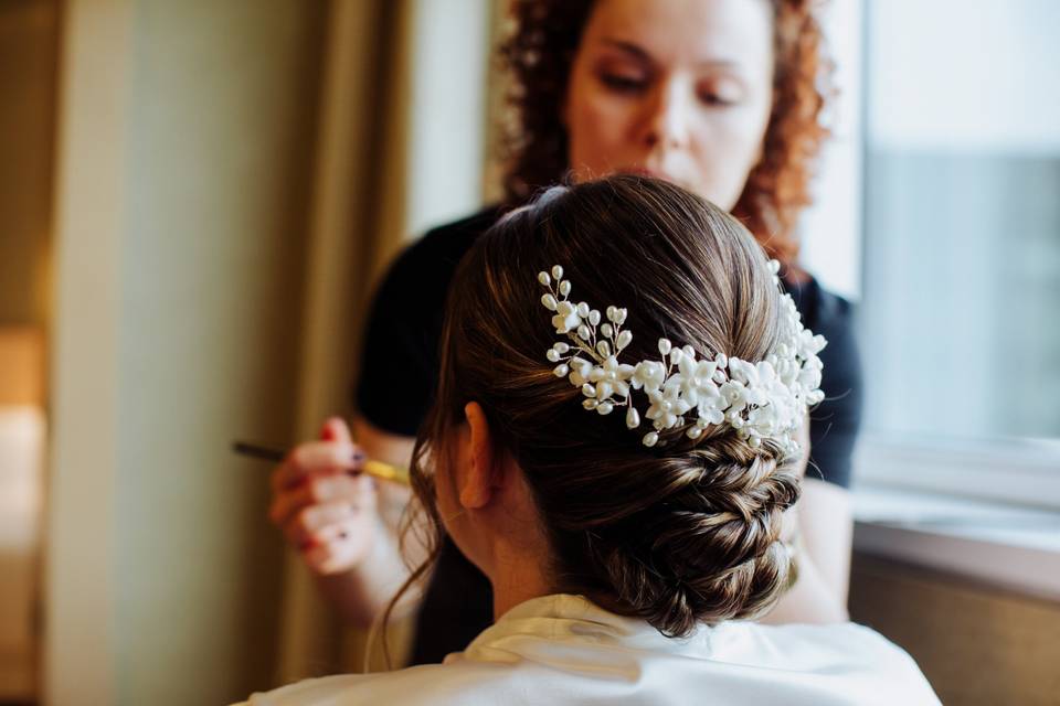 Boda Ani - Peinado de novia