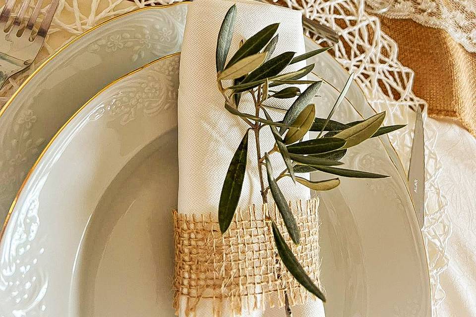 Mesa de boda olivo