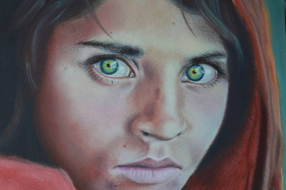 Retrato a pastel