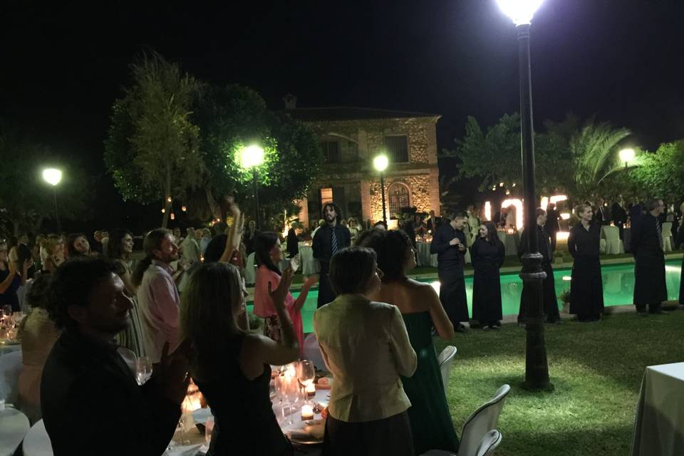 Cena de boda