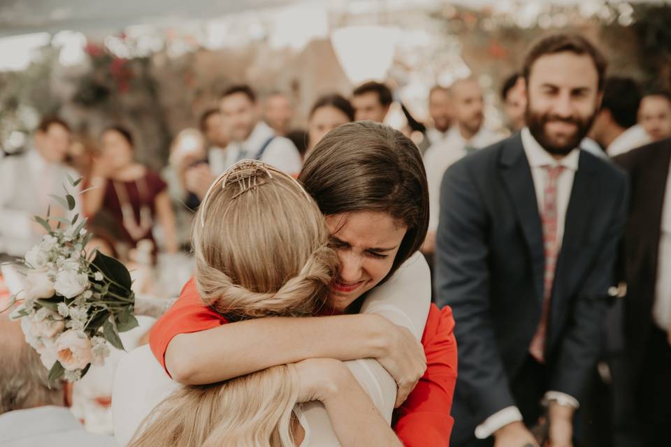 Llegada de los novios