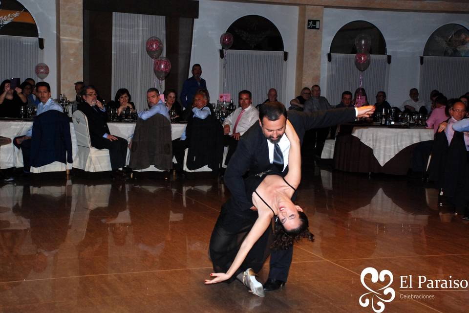 Show de baile en la boda