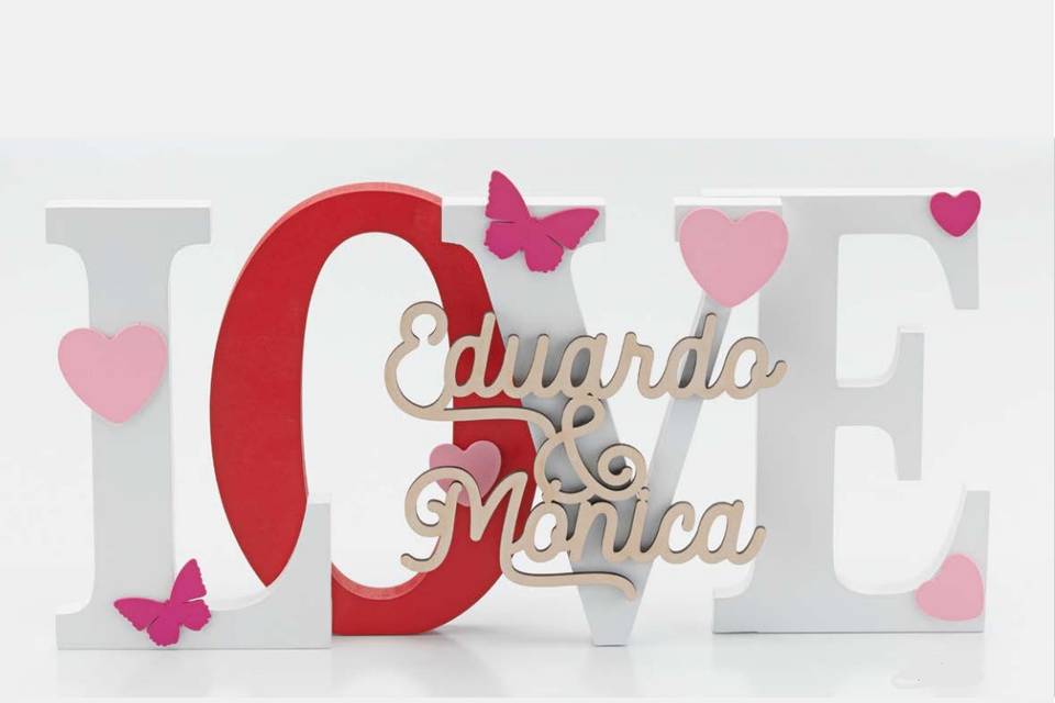 Letras madera