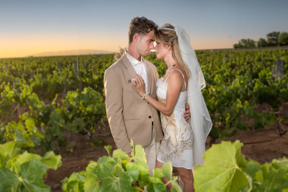 Boda en las viñas