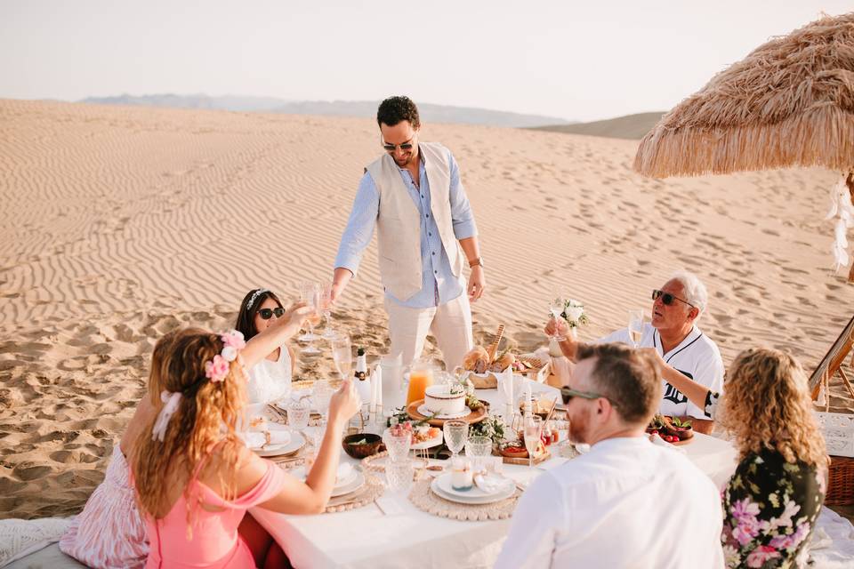 Boda intima en la playa