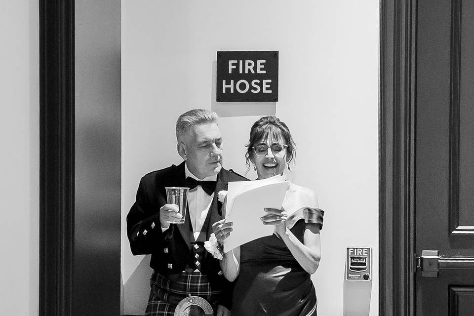 Los padres durante la celebración
