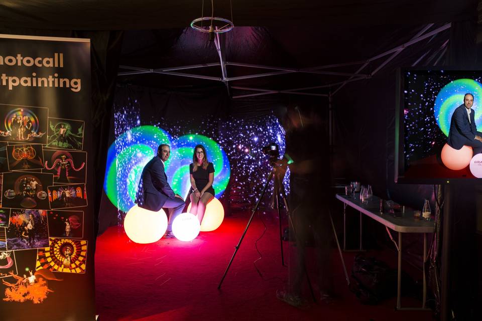 Set de Photocall light painting