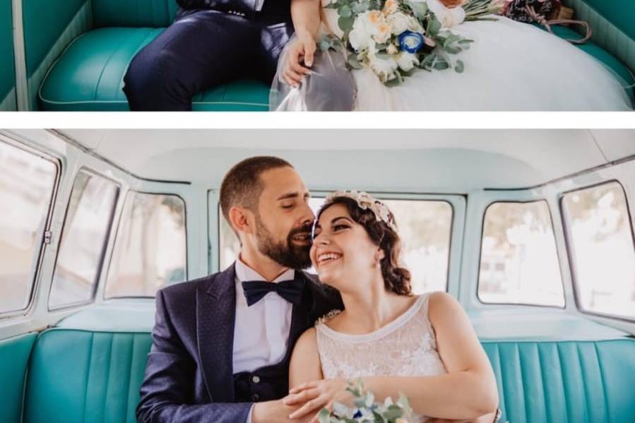 ¡Dos Volkswagen T1 en tu boda!