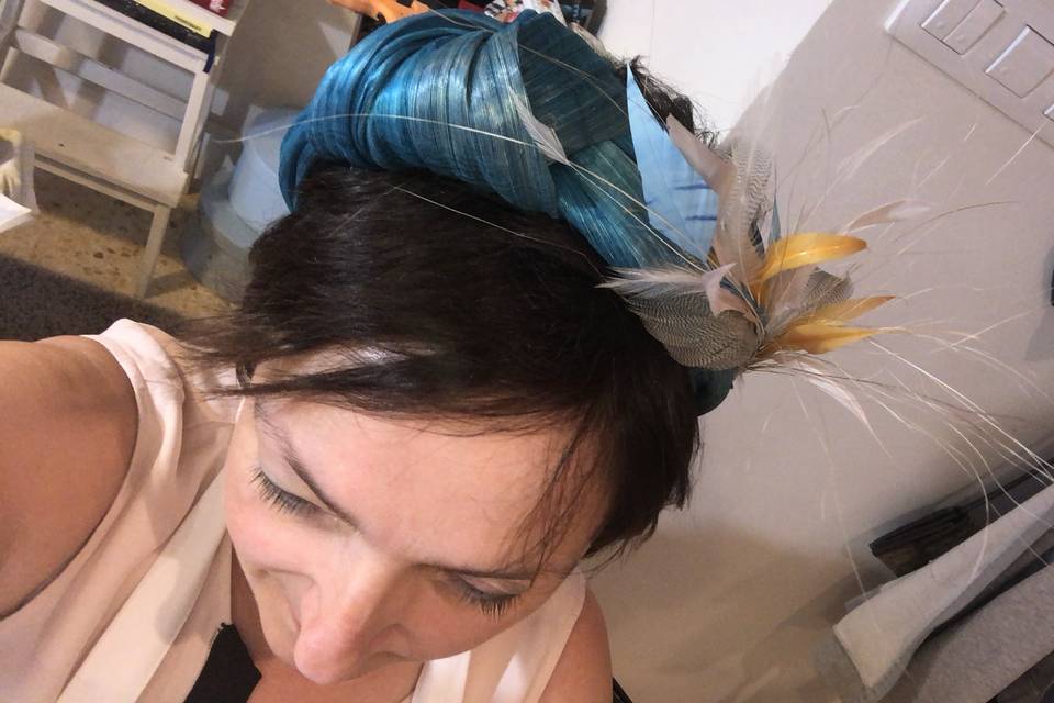 Diadema con plumas