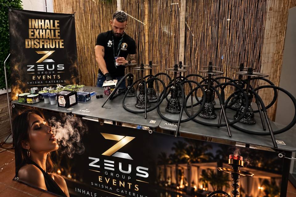 Barra de cachimbas Zeus montad