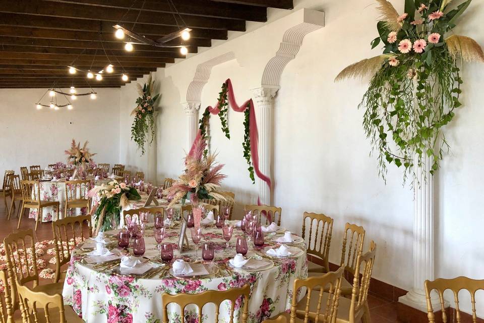 Decoración plumas