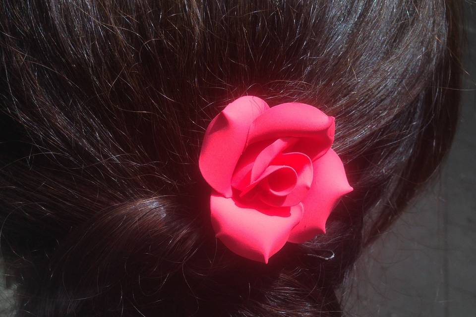 Rosa de color rosa