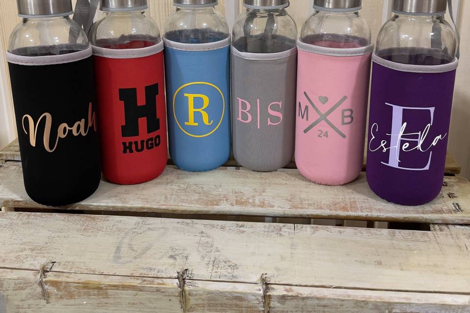 Botellas neopreno personalizas