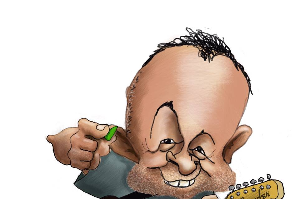 Carlos en caricatura digital