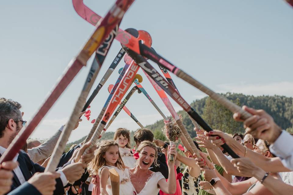 Salida novia de la ceremonia