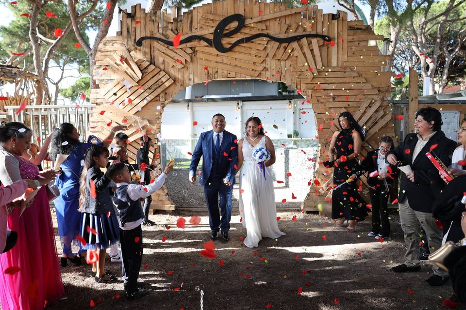 Entrada de los novios