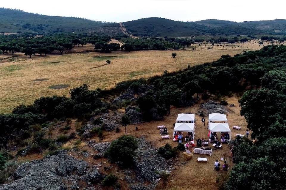 Celebración al aire libre