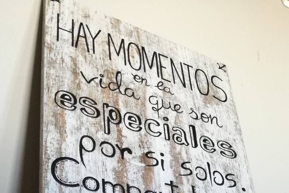 Cartel de agradecimiento de boda