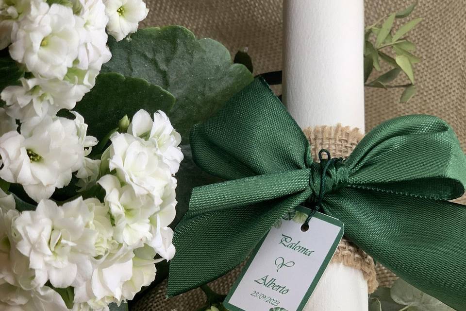 Presentación de detalles de boda