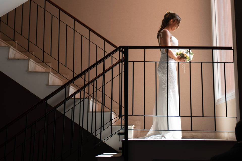 Novia en el hotel