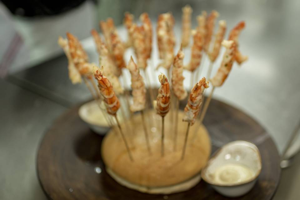 Brocheta de Gambón