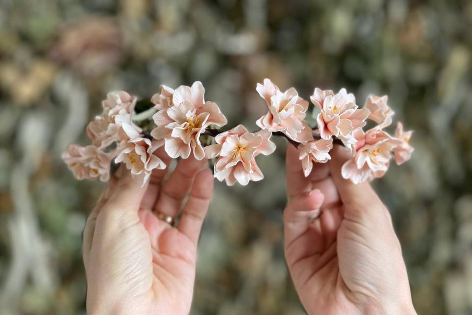 Diadema de flor de sakura