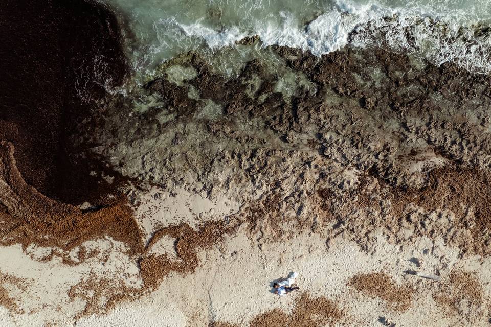 A vista de dron