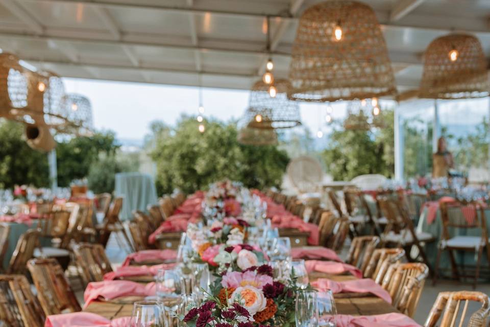 Comedor boda día